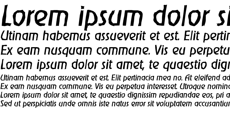 Sample of OnStageAntique Italic