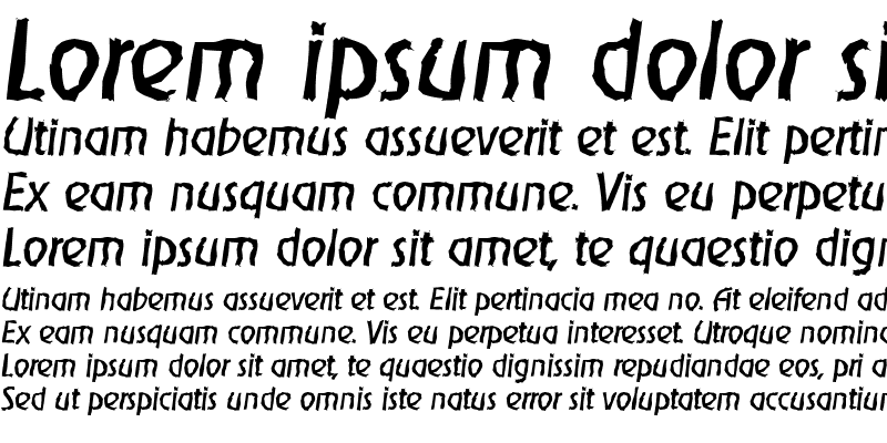 Sample of OnStageRandom Italic