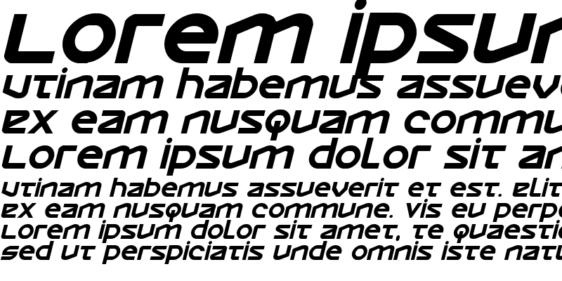 Sample of Opilio Bold Italic