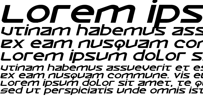 Sample of Opilio Expanded Italic