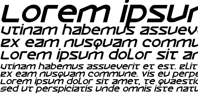 Sample of Opilio Italic