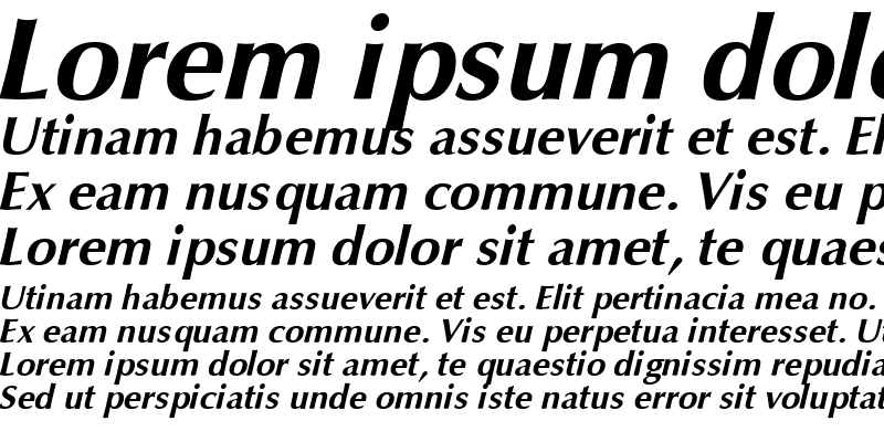 Sample of Opium Bold Italic