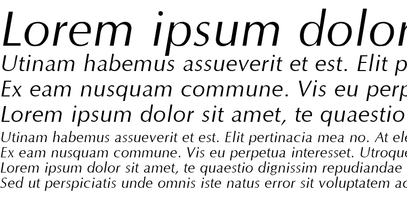 Sample of Optane Italic