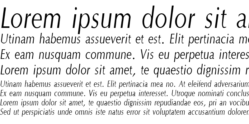 Sample of OptaneCompact Italic