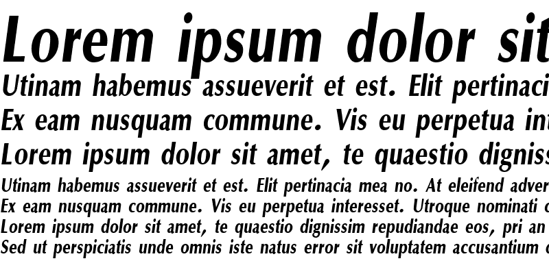 Sample of OptaneCompactExtrabold Italic