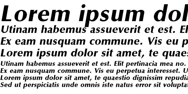 Sample of OptaneExtrabold Italic