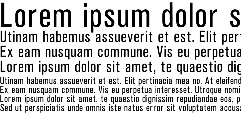 Sample of OPTIAkroGrotesk-Cond