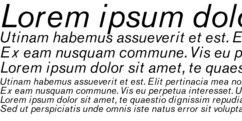 Sample of OPTIAkrogrotesk-Italic