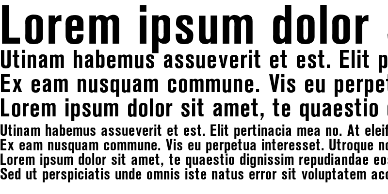 Sample of OPTIAkrogroteskBold-Cond