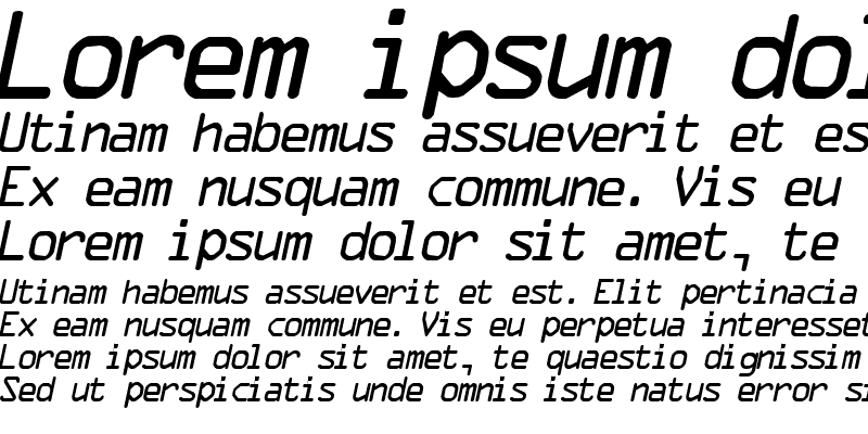 Sample of Optical C Italic