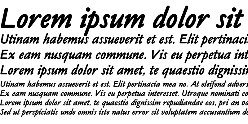 Sample of OPTICookeSans Bold Italic