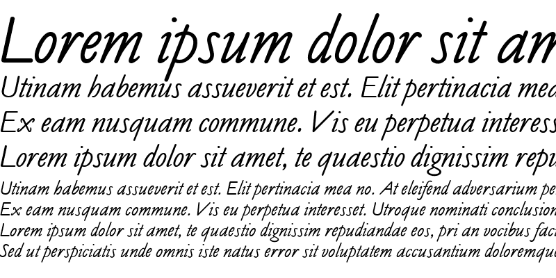 Sample of OPTICookeSans Medium Italic