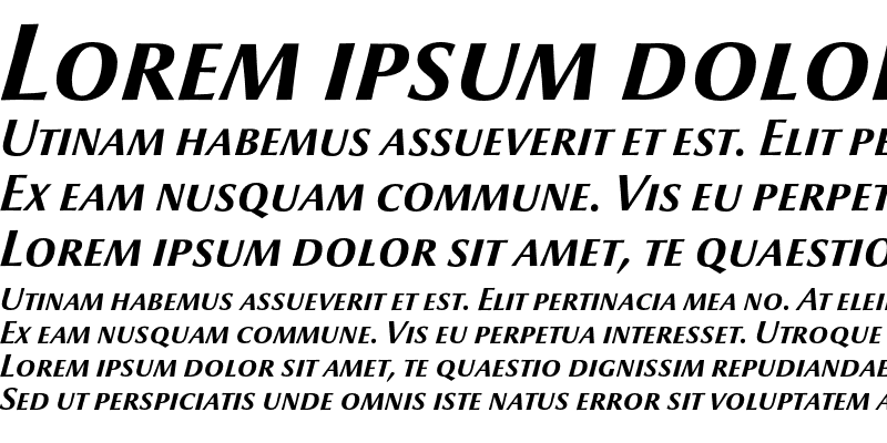 Sample of Optima nova LT Small Caps Bold Italic