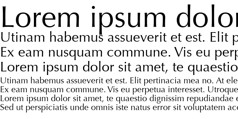 Sample of Optima Roman Italic