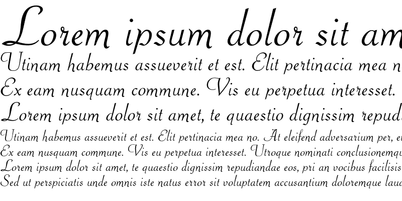 Sample of OPTIPiranesi Italic