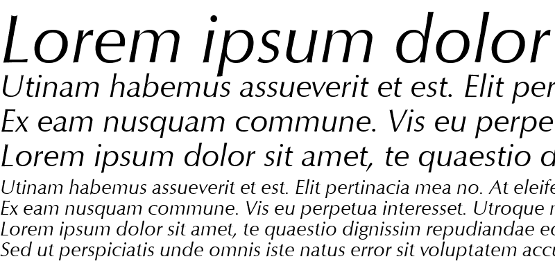 Sample of Opus Italic