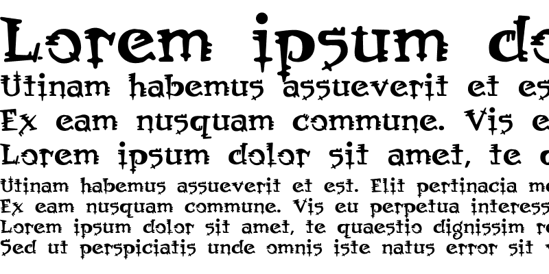 Sample of OrbusMultiserif Multiserif