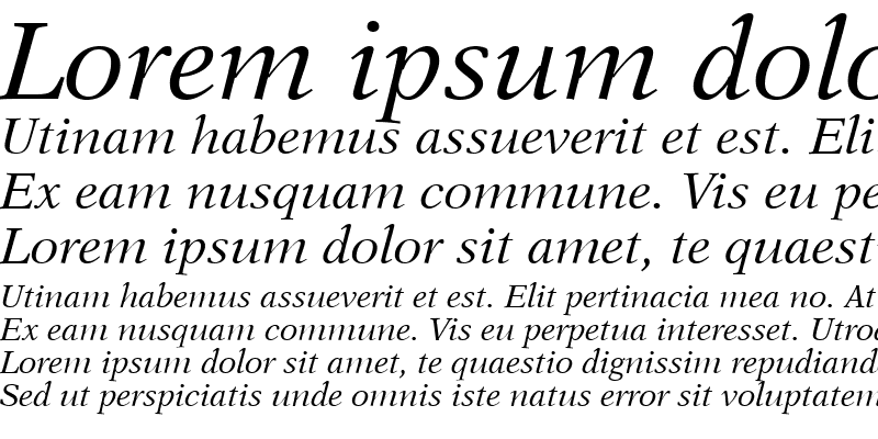 Sample of Orchid SSi Italic