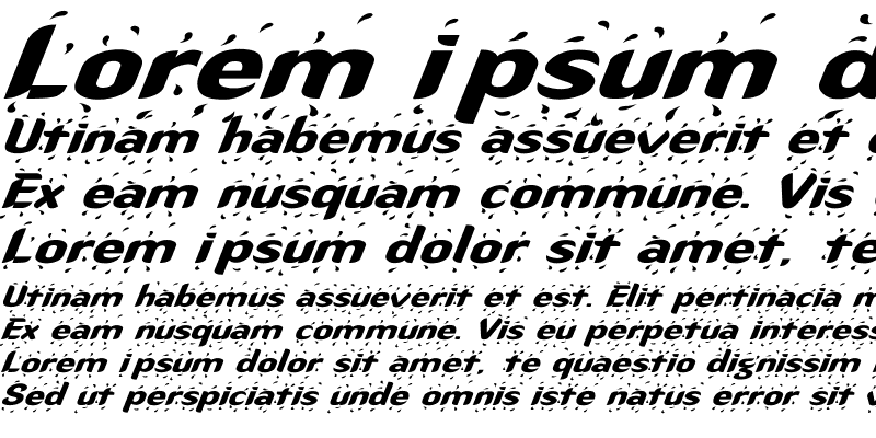 Sample of OregonWet Ex Italic Italic
