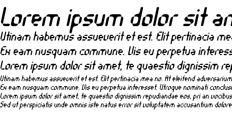 Sample of Orgasmia Italic