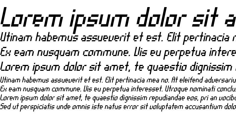 Sample of Orgasmia Ninety Italic