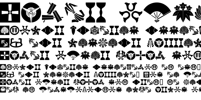 Sample of Oriental Icons II Regular