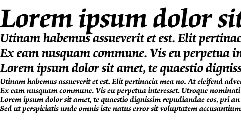 Sample of Origami Std Semibold Italic