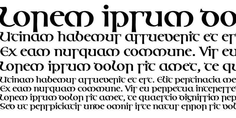 Sample of OssianEF Alternate Bold