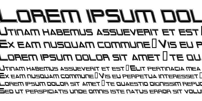 Sample of Outer Limits Italic