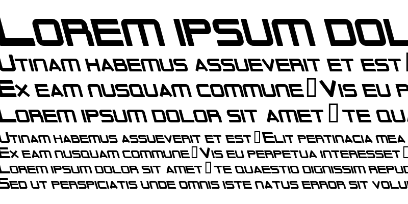 Sample of Outer Limits Solid Italic