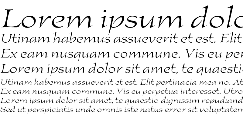 Sample of Outpost ITC Std Italic