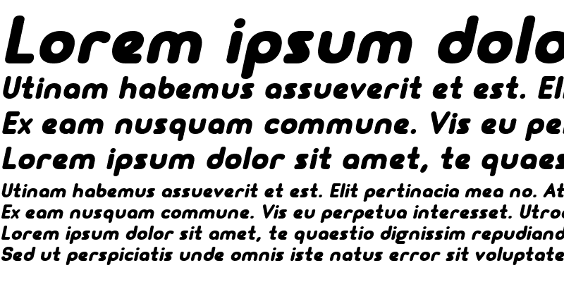 Sample of OvalCyr Italic