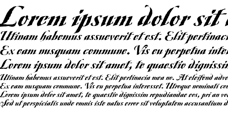 Sample of Ovidius Bold