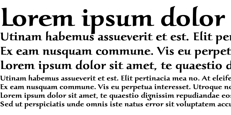 Sample of Oxalis Std Bold