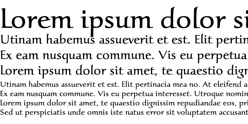 Sample of Oxalis Std Demi Bold