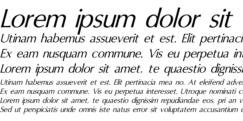 Sample of Oxford Italic