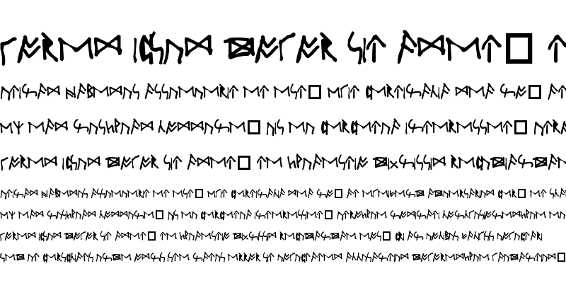 Sample of Oxford Runes Regular