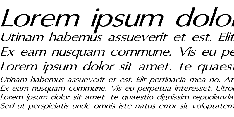 Sample of Oxford Wd Italic Italic