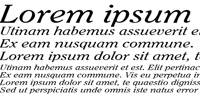 Sample of OxfordExtended Italic