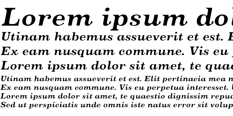 Sample of Oxtail Bold Italic