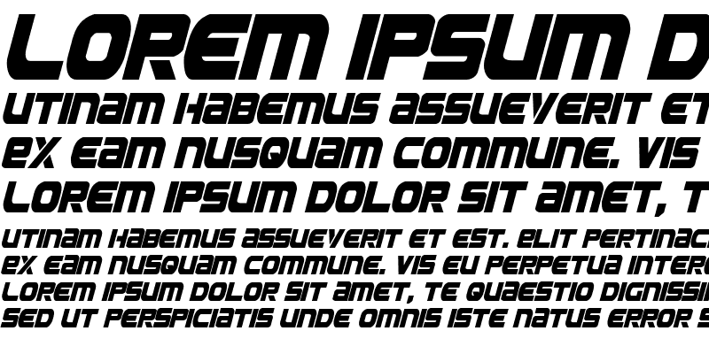 Sample of Ozda Condensed Italic Condensed Italic