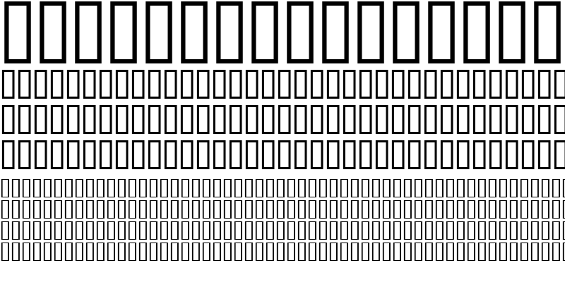 Sample of P22 Hiromina03 Katakana