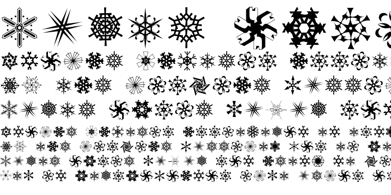 Sample of P22 Snowflakes