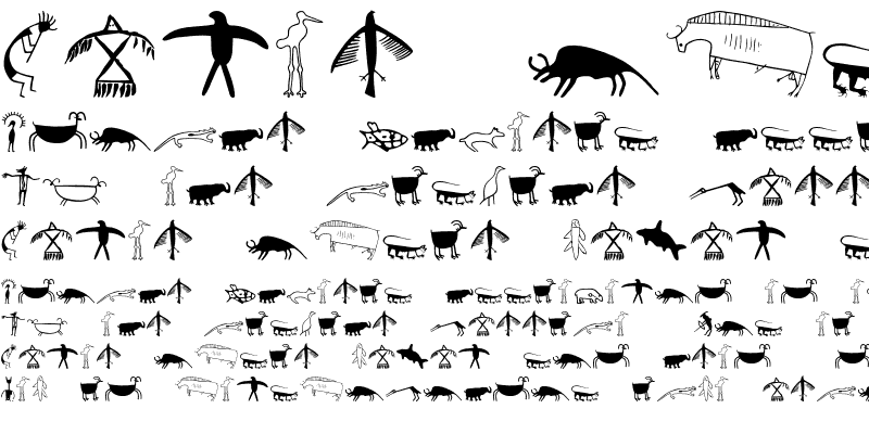 Sample of P22Petroglyphs NAmerican Regular