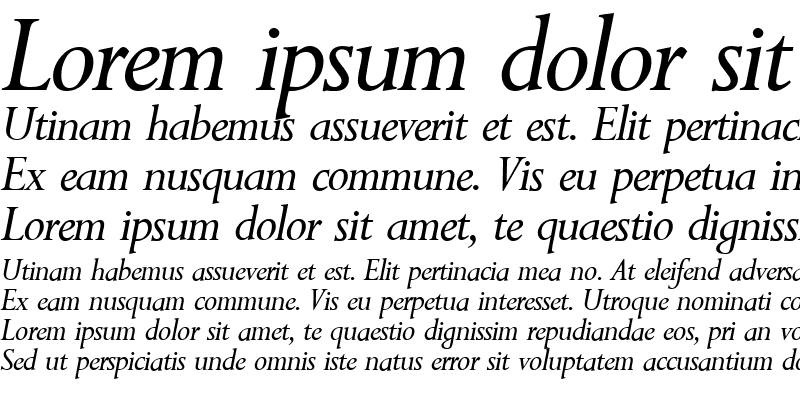 Sample of P700-Roman Italic