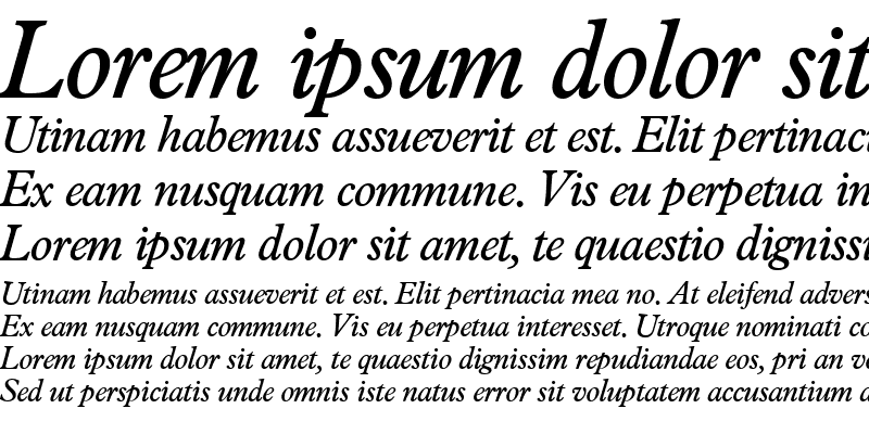 Sample of P761-Roman Italic