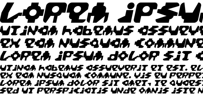 Sample of Paccer Italic