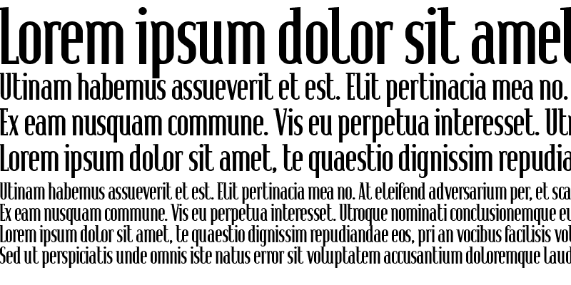 Sample of Pacific Serif