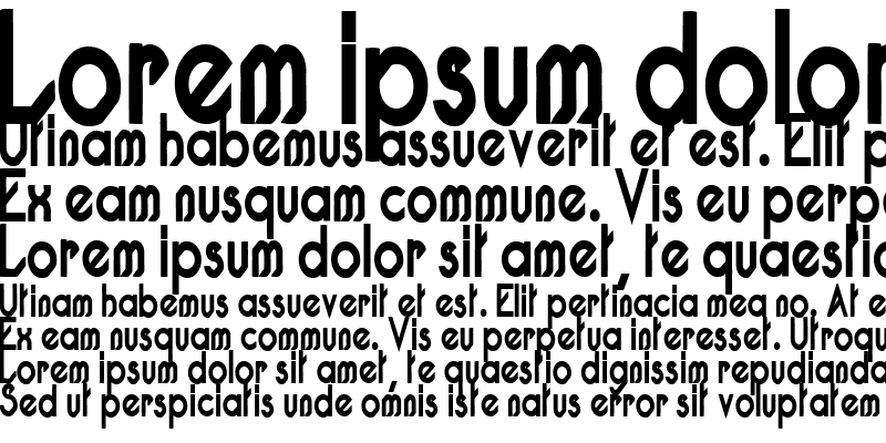 Sample of Pacotillenarrow bold