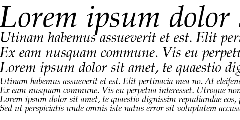 Sample of Padua Italic